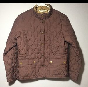 Eddie Bauer quilted goose down jacket